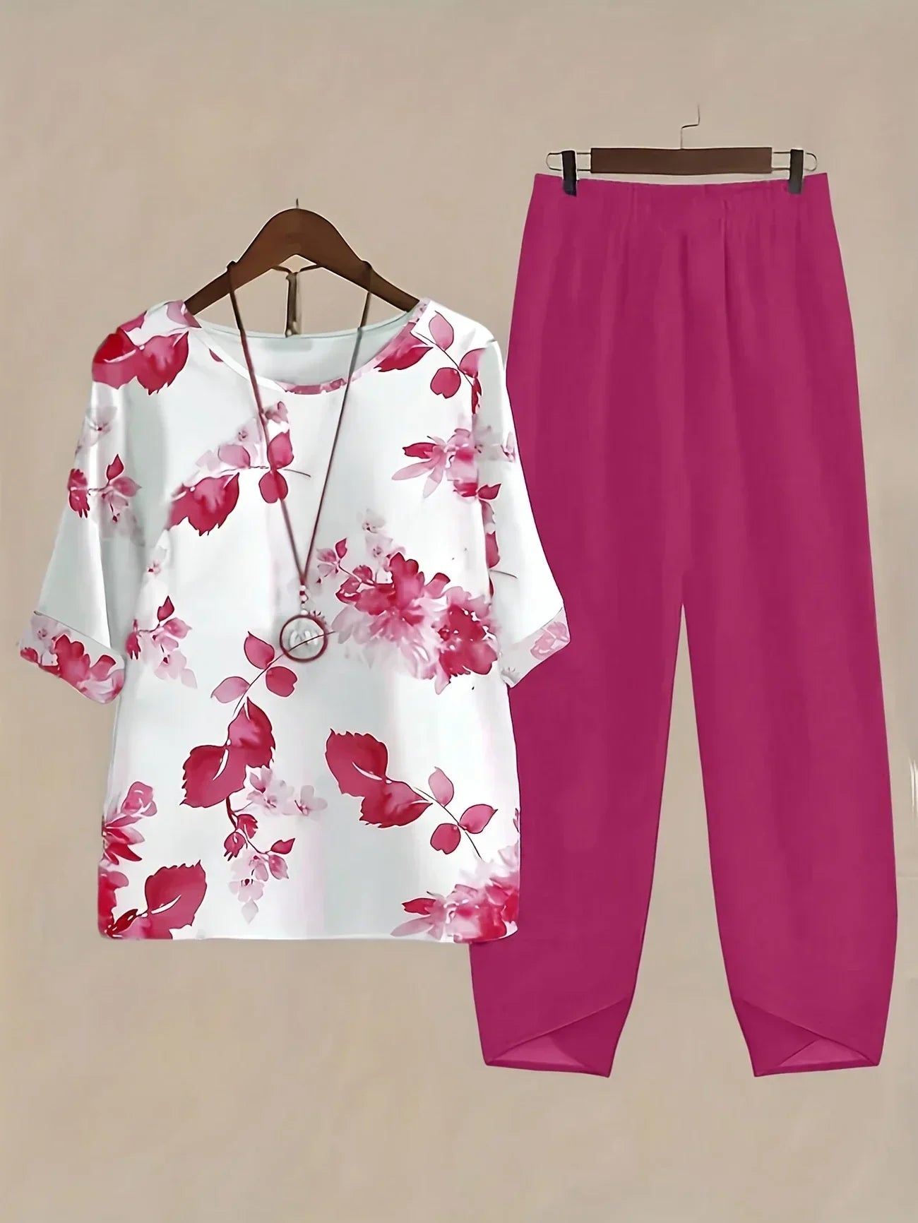 Chill Mode Co-Ord Set Half Sleeve T-shirt & Straight Leg Pant